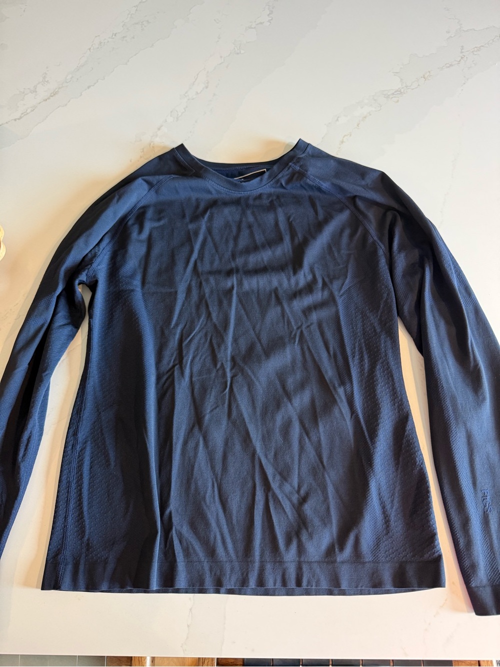 FIGS Long-Sleeve Performance Shirt - Navy